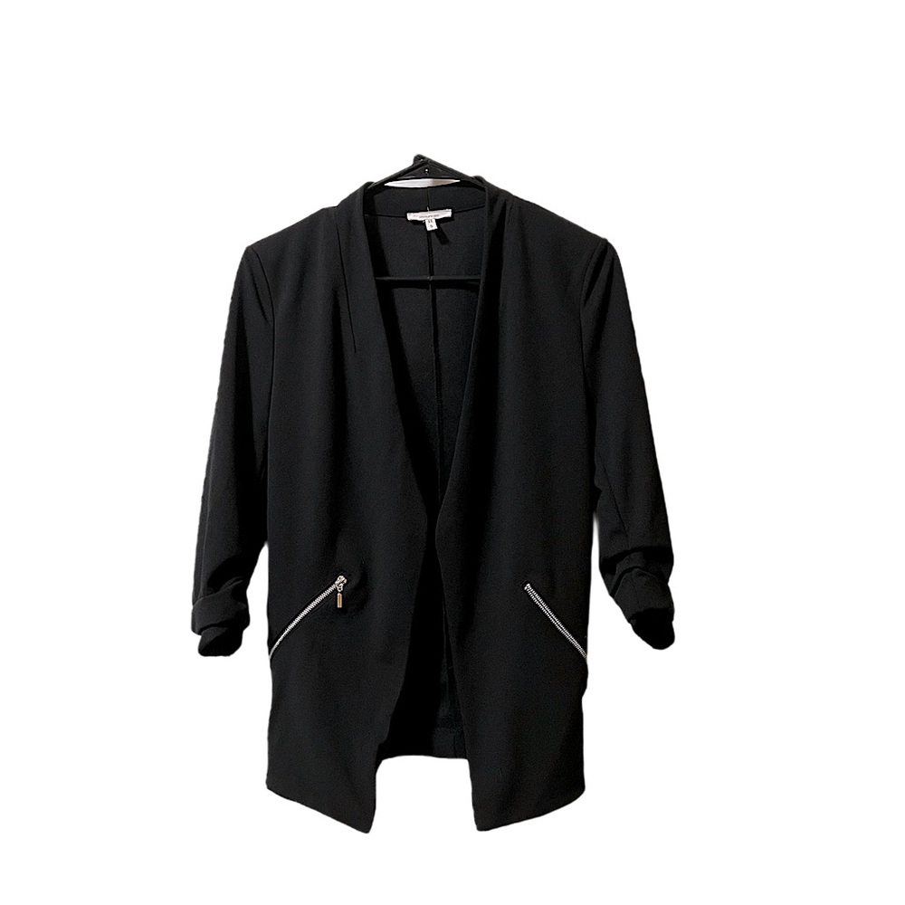 Black Blazer Form Fitting Business Casual Work Attire